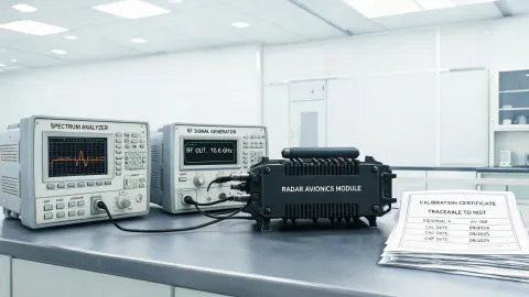 Aerospace radar and avionics test bench